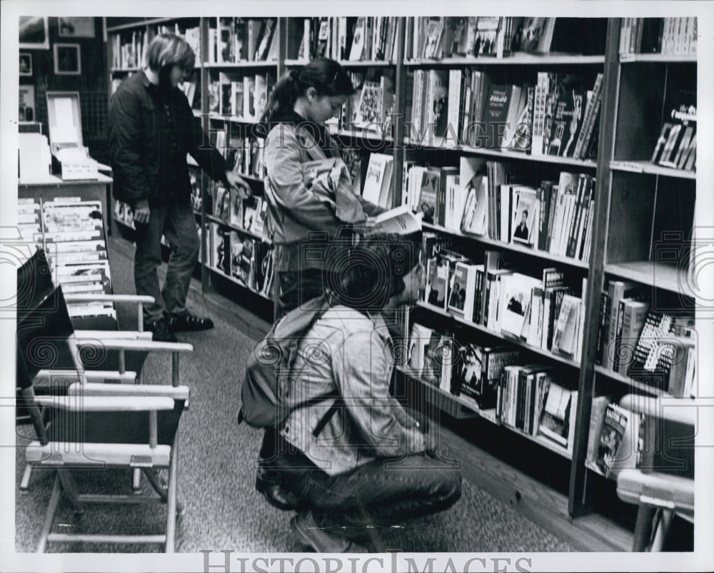 1978 Youngster at Book Store.-Historic Images