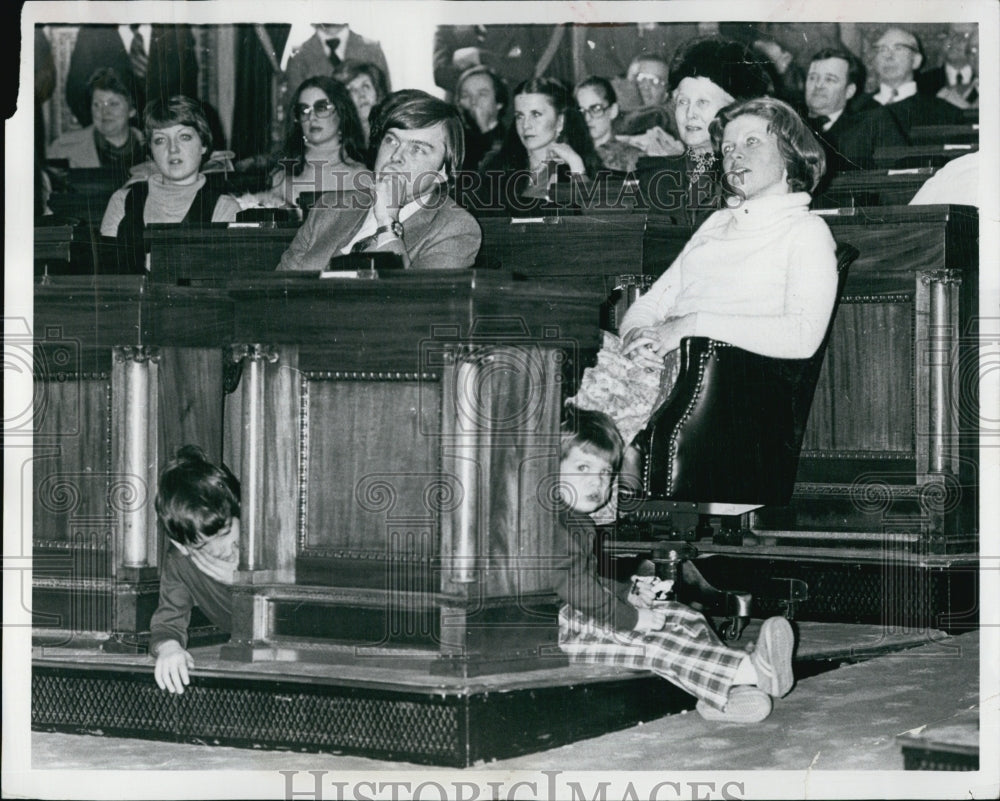 1979 Lind Connolly Wife of Michael J New Secretary of State Sworn In-Historic Images