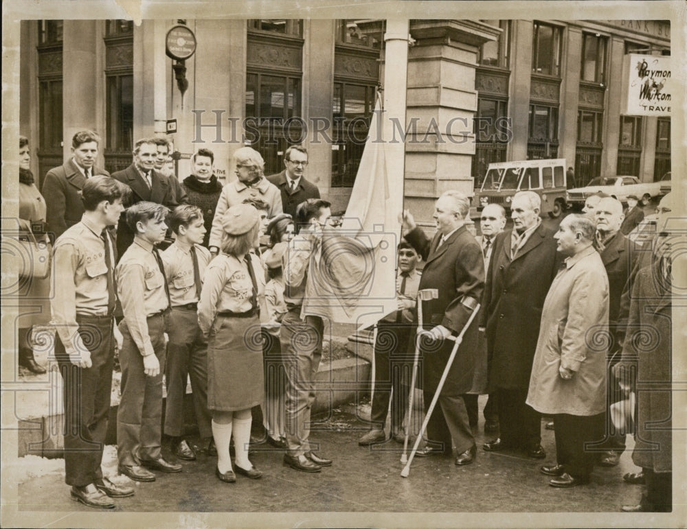 1965 John Collins, Mayor Commemorates Independence of Ukraine-Historic Images