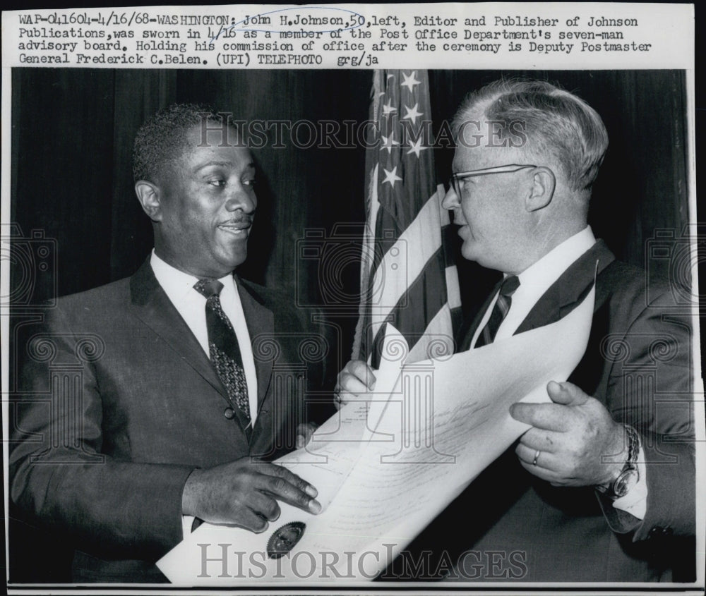 1968 John Johnson Post Office Advisory Board Deputy Postmaster Belen-Historic Images