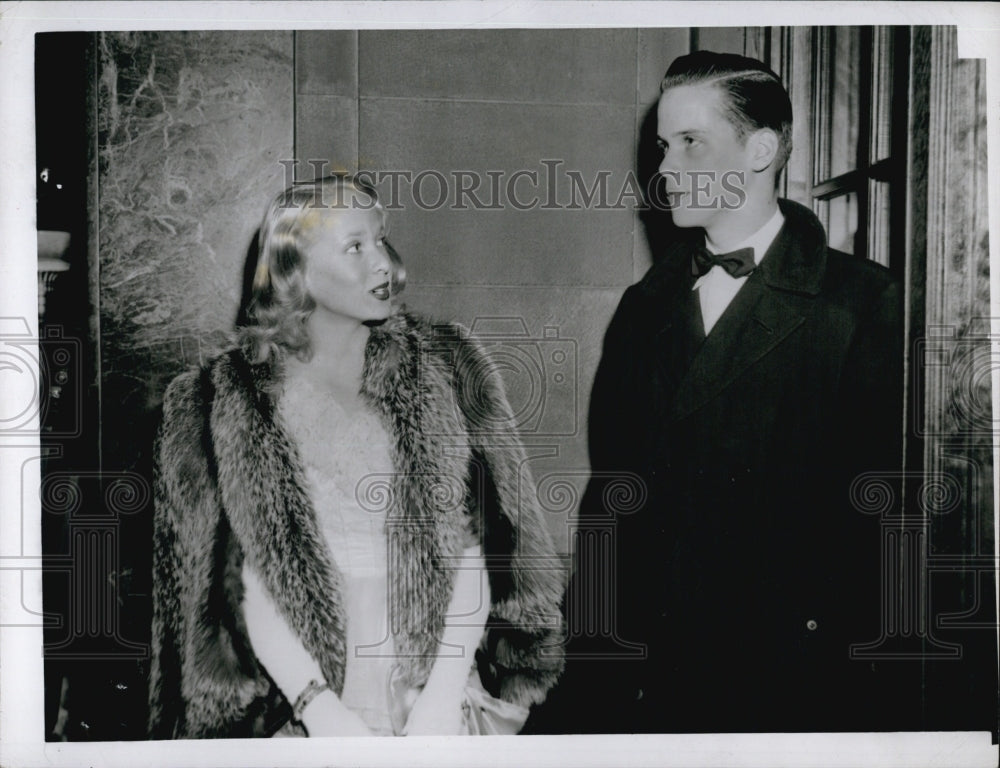 1946 Mrs. Blake Johnson and Brother at Ball-Historic Images