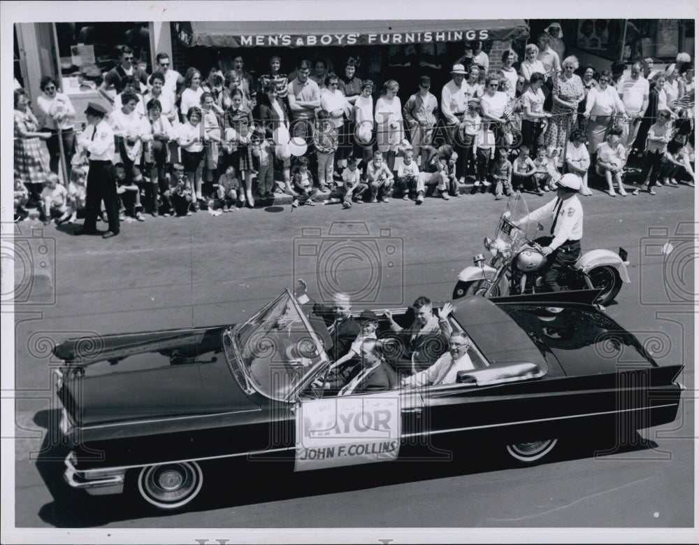 1963 Donald Goss, Polio Victim With Mayor John Collins-Historic Images