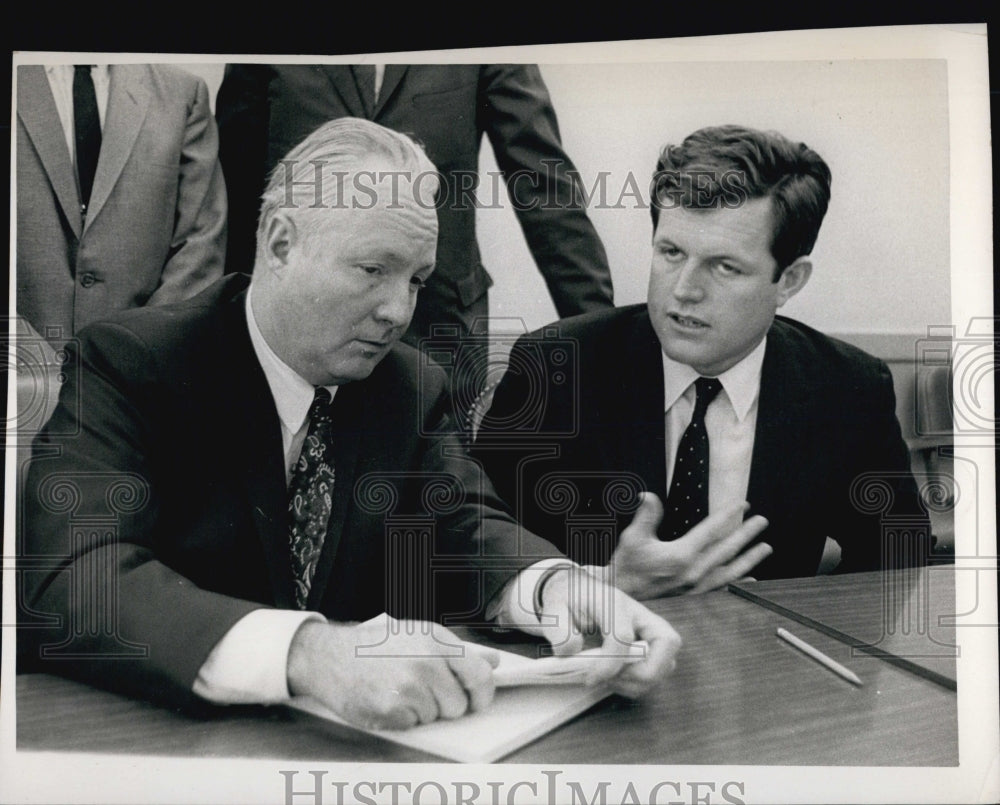 1966 John Collins And Ted Kennedy-Historic Images