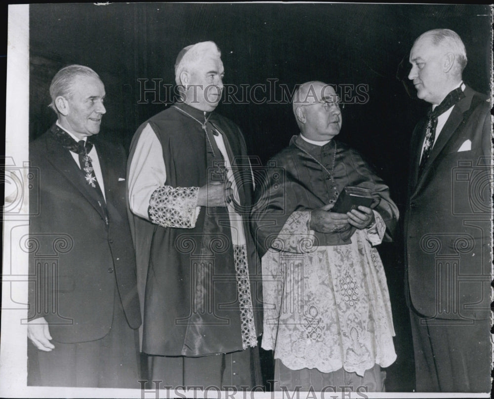 1955 Francis Cardinal Spellman and Russell McVinney in New York-Historic Images