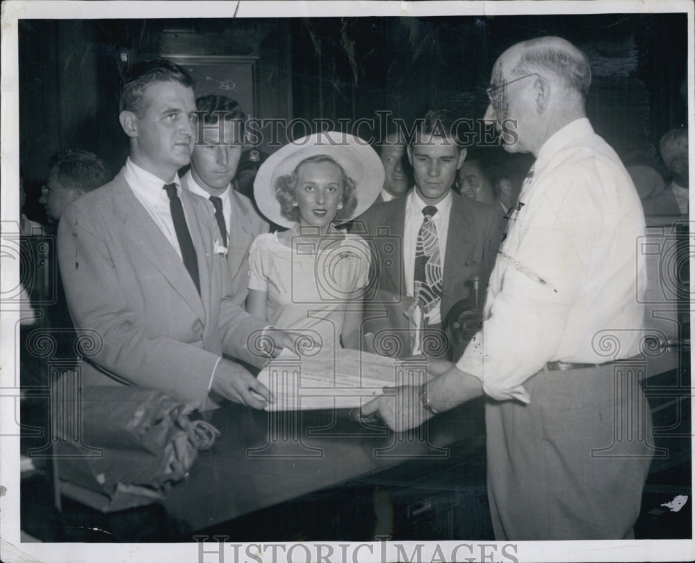 1948 Benedict Fitzgerald Jr File Papers for Lieut Governor-Historic Images