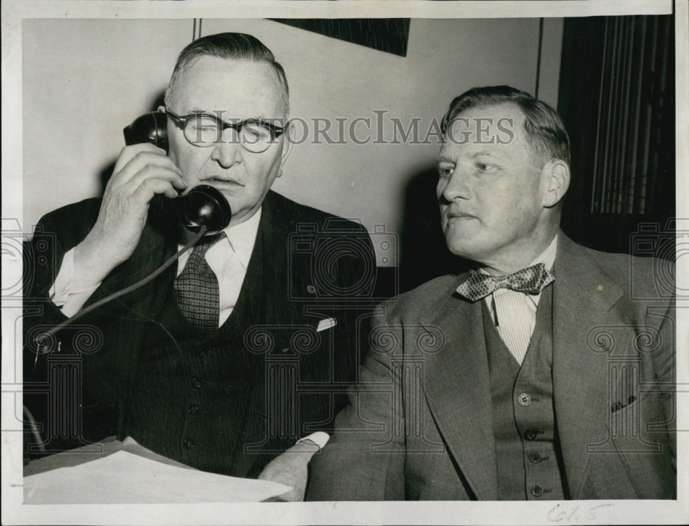 1953 Cambridge City Councilors John Lynch Chester Higley received-Historic Images