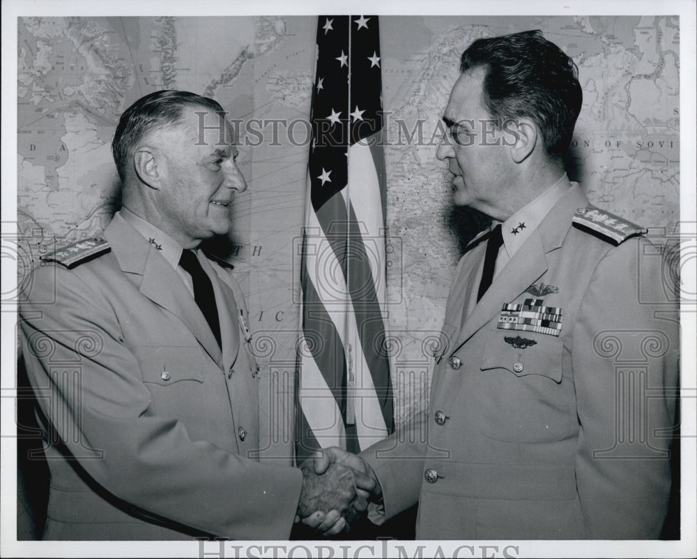 1963 Rear Admiral Wallace M. Beakley &amp; Rear Admiral Arthur Taylor-Historic Images