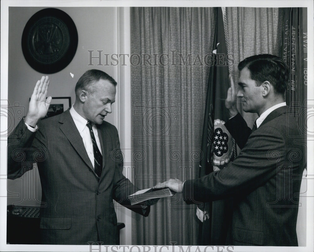 1965 Mr.David E. MCGiffert swearing in as Under Sec.of the U.S. army-Historic Images