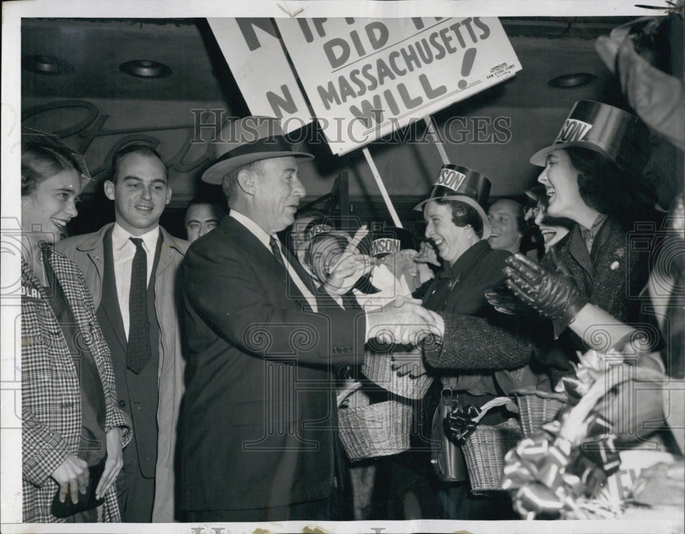 1956 Democratic Presidential Candidate Adlai Stevenson in Boston-Historic Images