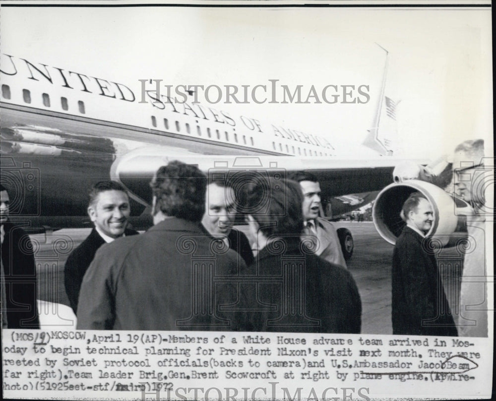 1972 US Ambass Jacob Beam, Brig Gene Scowcroft-Historic Images