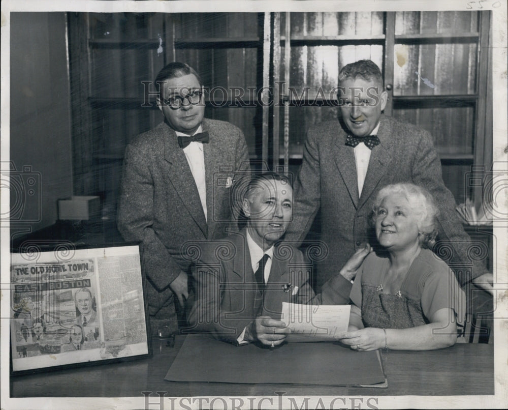 Committee Preparing For Boston Gala Party Billy Barker, Zookie Winte-Historic Images