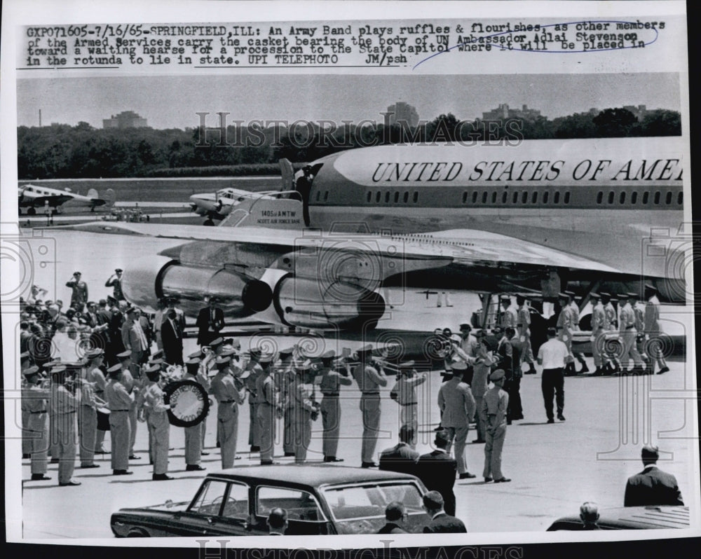 1965 UN Ambassador Adlai Stevenson Funeral Procession Armed Services-Historic Images