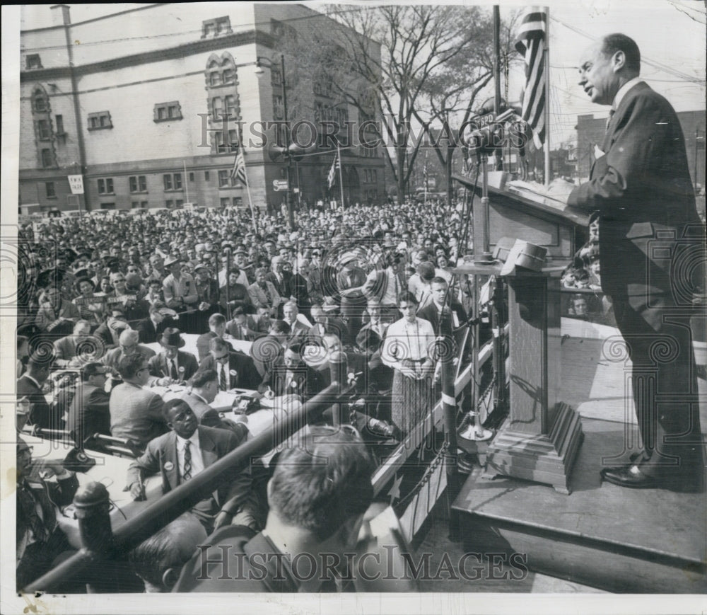 1956 Democratic Presidential Nominee Adlai Stevenson Rally Ohio-Historic Images