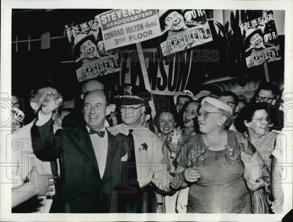 1956 Democratic Presidential Nominee Adlai Stevenson Rally Chicago-Historic Images