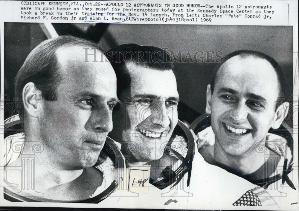 1969 Charles Conrad, Richard Gordon, Alan Bean, Astronauts-Historic Images