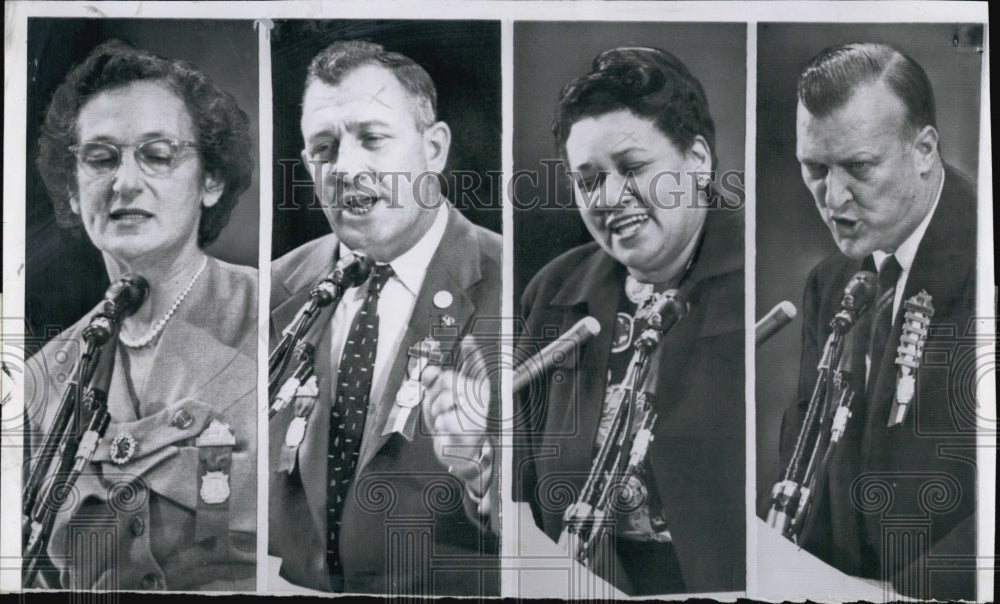 1956 Four of the seconding Speeches, Mrs. Abraham Pinanski.-Historic Images