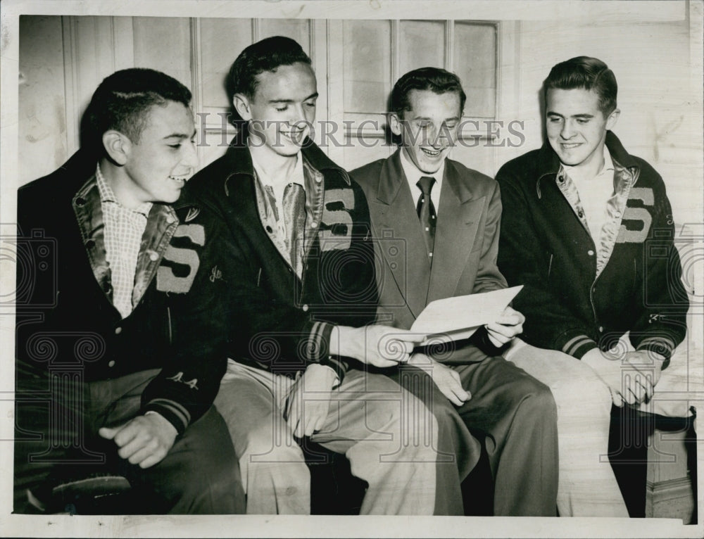 1954 Officers of The Spartan Boy's Club quartet. John Pignanello.-Historic Images
