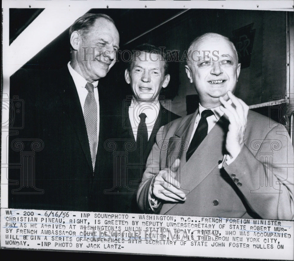 1956 French Foreign Minister Christian Pineau Dept Undersecretary-Historic Images