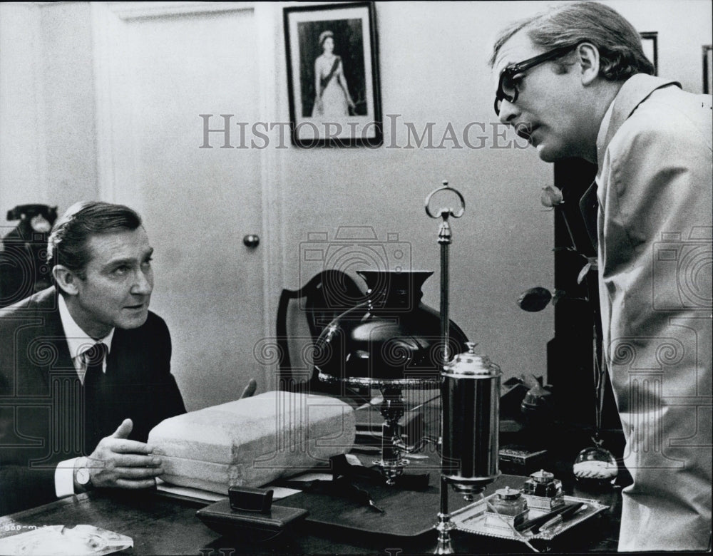 1968 Michael Caine and Guy Doleman in "Billion Dollar Brain".-Historic Images