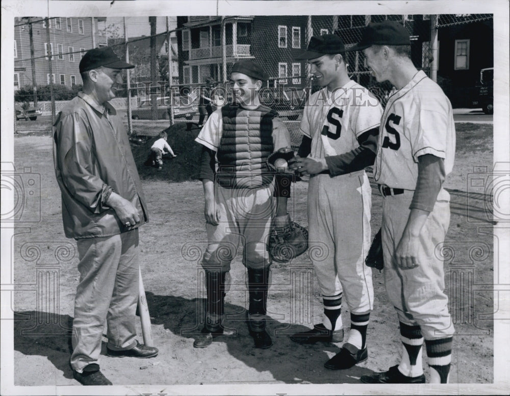 1963 SHS Baseball John Donogue, Steve Marino, Bob Auylward &amp; Sam Gre-Historic Images