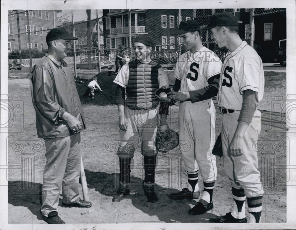 1963 SHS Baseball John Donogue, Steve Marino, Bob Auylward & Sam Gre-Historic Images