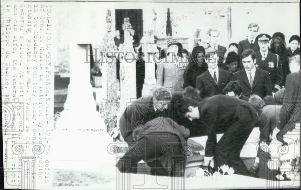 1970 Memorial Of Former French President Charles DeGaulle-Historic Images
