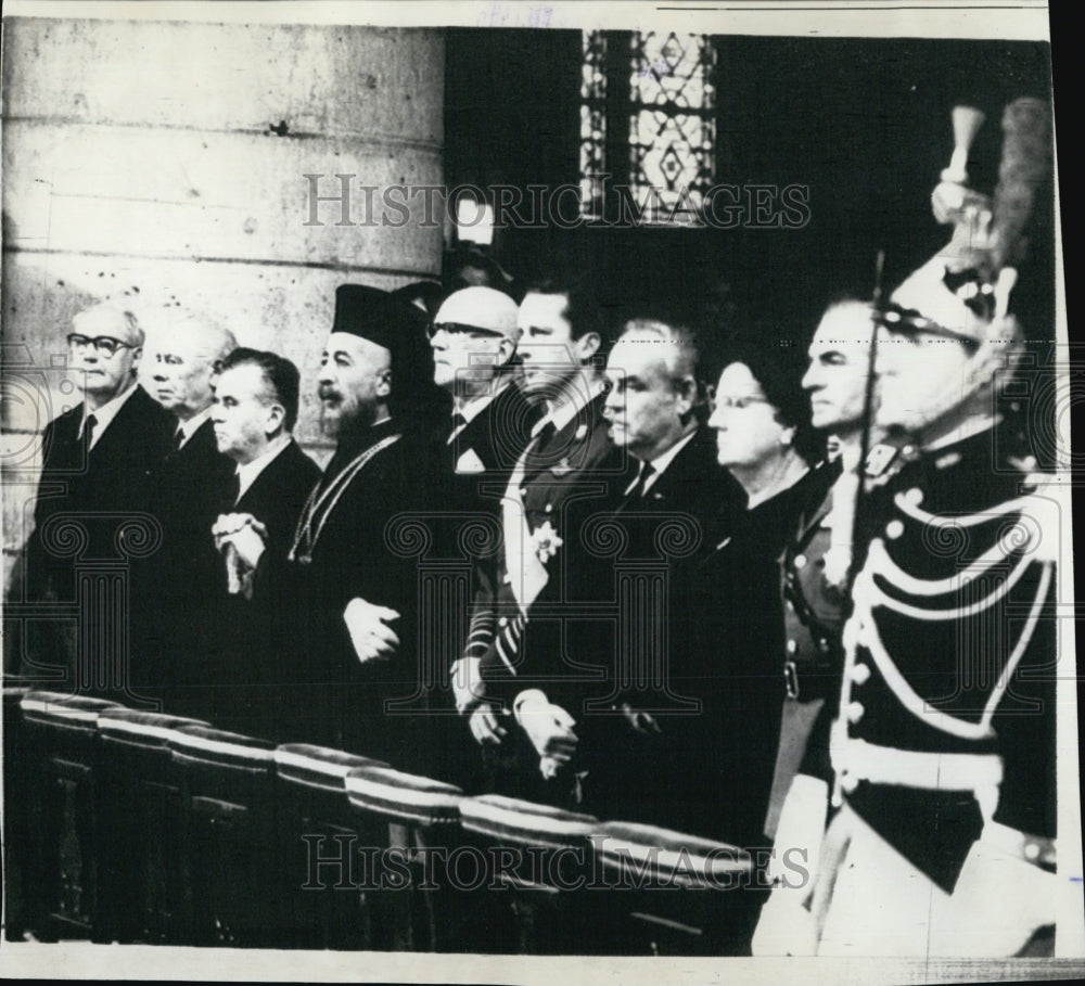 1970 Press Photo Memorial Of Former French President Charles DeGaulle - Historic Images