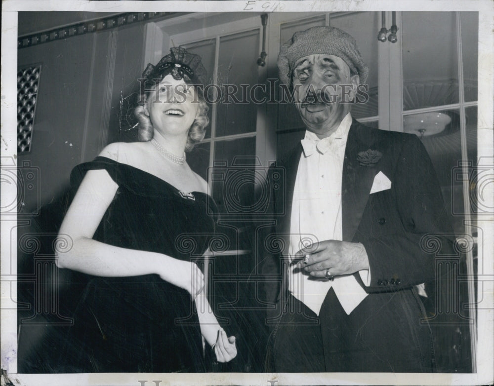 1949 Masked Ball Miss Sharman Douglas Dr Milton Holden-Historic Images