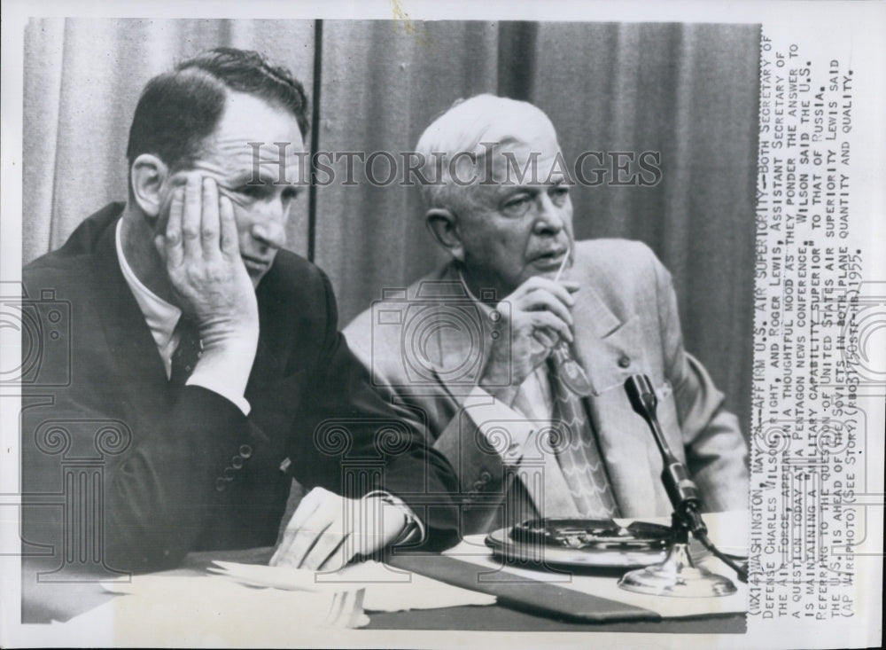 1965 Charles Wilson, Secretary of Defense and Roger Lewis in D.C.-Historic Images