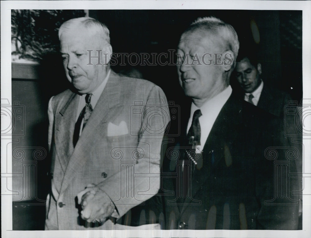 1954 Charles Wilson, Secretary of Defense and Syngman Rhee in Seoul-Historic Images