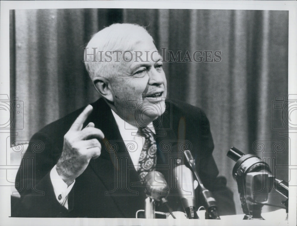 1955 Charles Wilson, Secretary of Defense in Conference-Historic Images