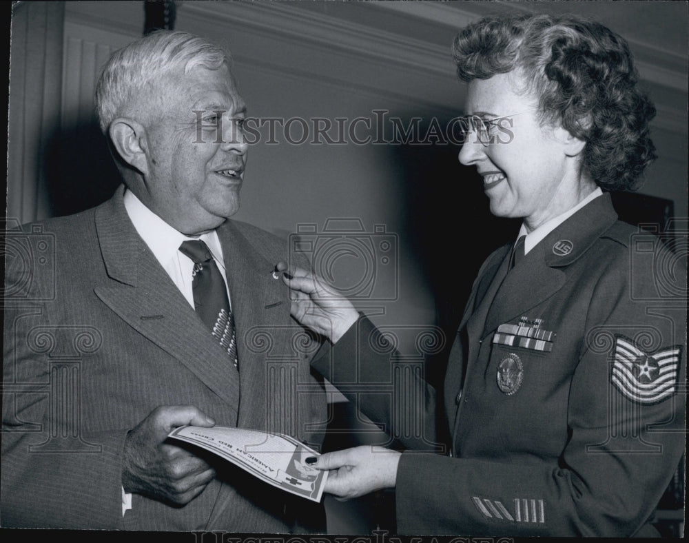 1965 Charles Wilson, Secretary of Defense With Esther MacKay-Historic Images