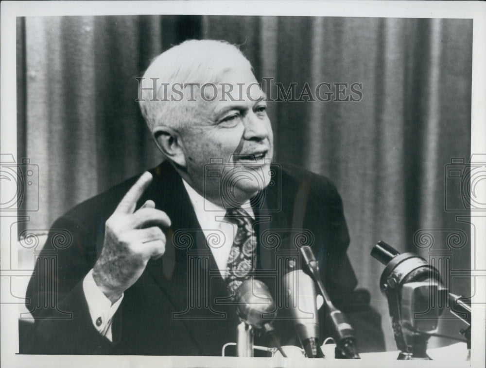 1955 Charles Wilson, Defense Secretary in News Conference-Historic Images