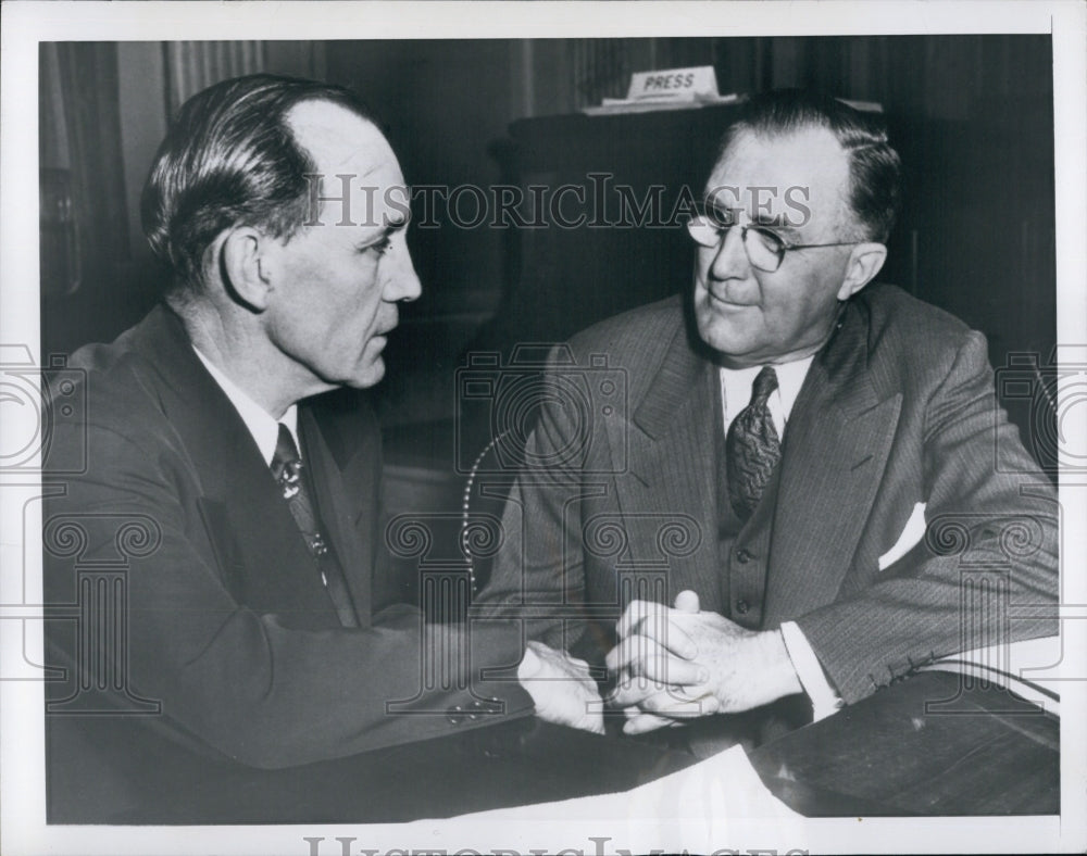 1950 Charles Wilson, John McClellan in Meeting-Historic Images