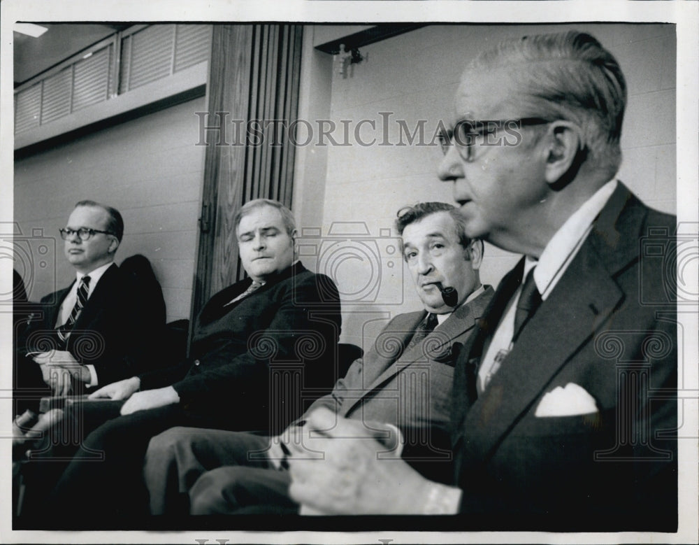 1971 MIT President Jerome B Wessner Howard Johnson Former PRes-Historic Images
