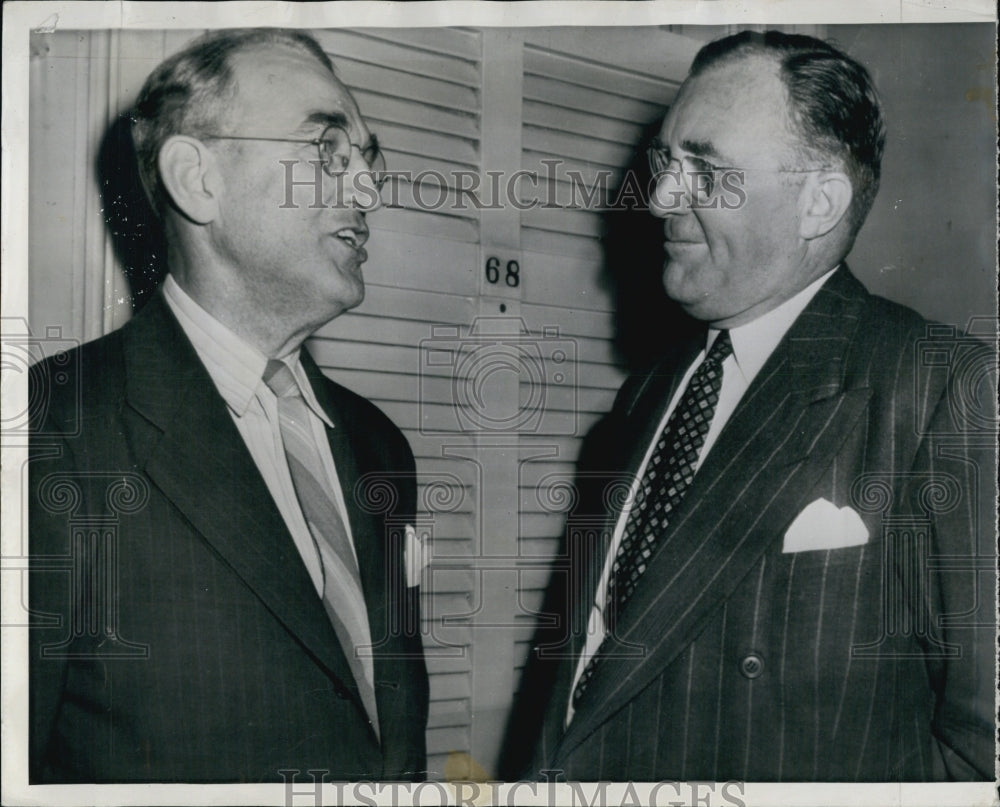 1944 Charles E Wilson Sen James Mead Chairman Senate War Investigate-Historic Images