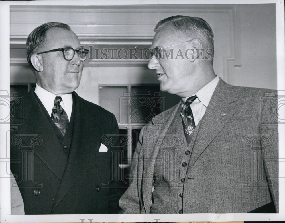 1952 Defense Mobilizer Charles Wilson Pres Asst John Steelman-Historic Images