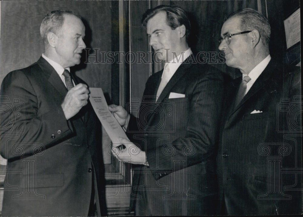 1969 Dave Gillooly  receives certificate as outstanding Apprentice-Historic Images