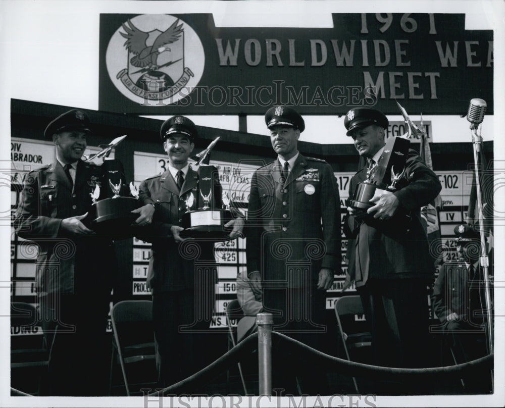 1961 Bong Trophies Presented by Lt General Robert M Lee Comander-Historic Images