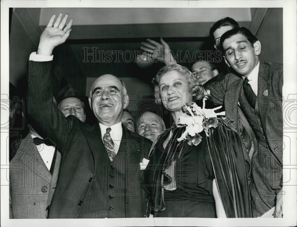 1938 Governor Herbert Lahman of New York &amp; His Wife-Historic Images