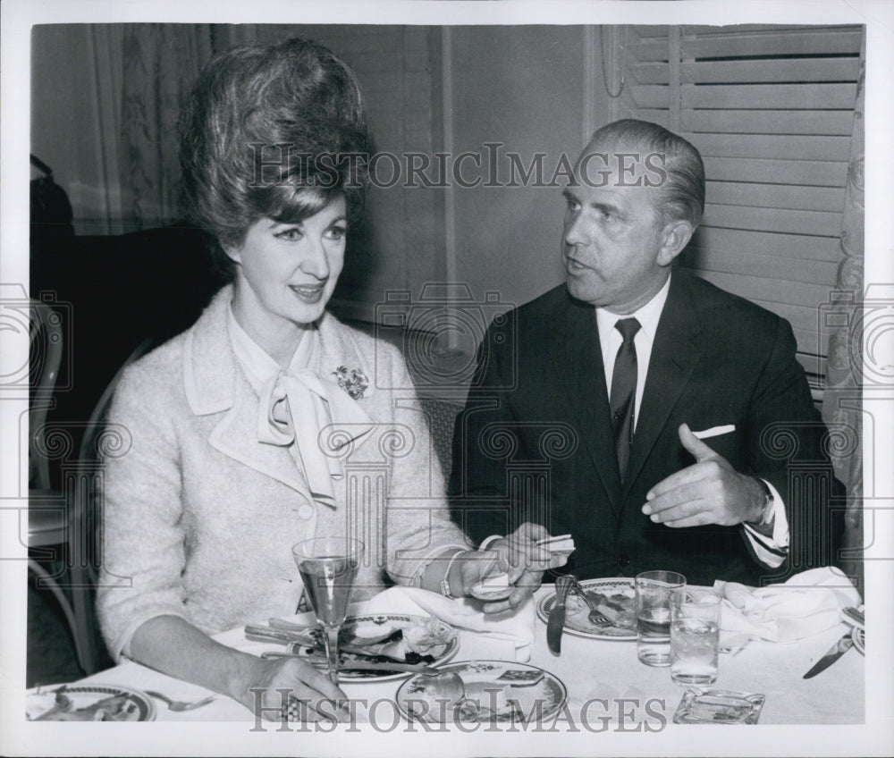 1963 William McCormick President of Yankee Network & Maggie McNellis-Historic Images