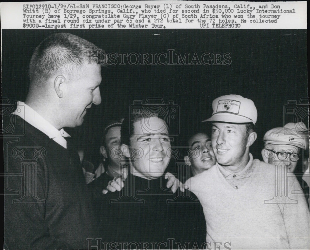 1961 George Bayer &amp; Don Whitt tied for 1st in Lucky Int&#39;l Tourney-Historic Images