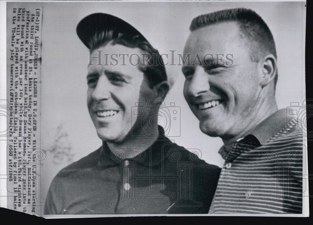 1965 Gary Player Going oin 3ed Round Even Par at US Open St Louis-Historic Images
