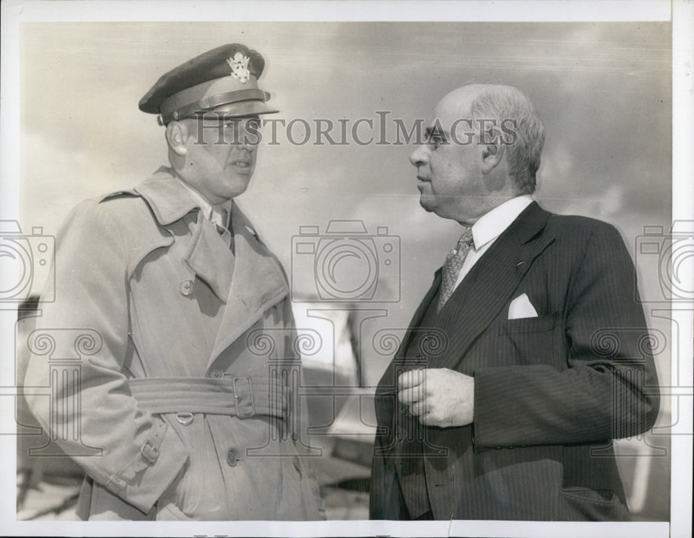 1944 Lt Peter Lehman US Air Forces &amp; Former Governor Herbert Lehman-Historic Images