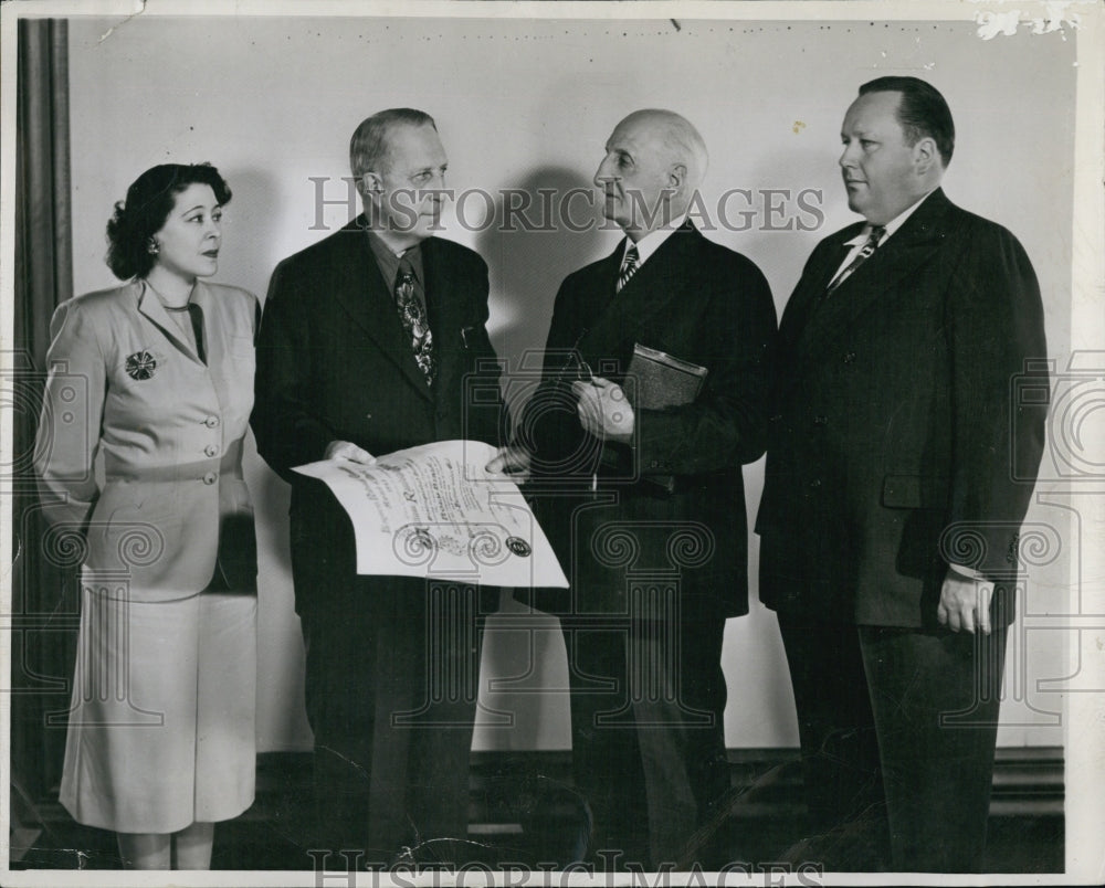 1948 Mrs. George Hearst,W.R. Hearst,B. Palmer Lewis &amp; George Hearst-Historic Images