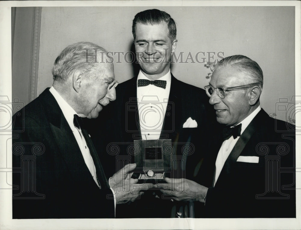 1957 Sen. Theodore Green, Ralph Lazrus & Gov. Mennen Williams-Historic Images
