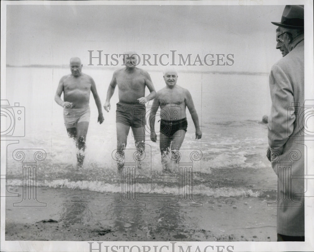 1958 Robert Drooker, Walter Waite & Charles Azar of Camb. Members-Historic Images