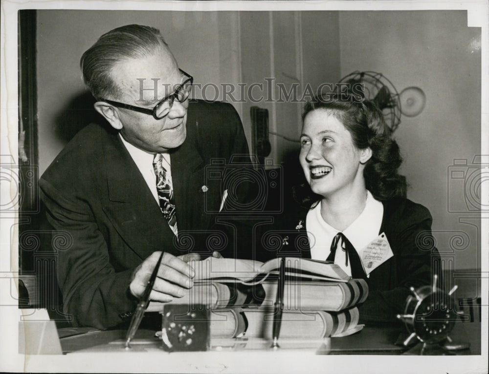 1949 Henry V. O&#39;Day, Veterans Affairs&#39; Commissioner &amp; Verda Almquist-Historic Images