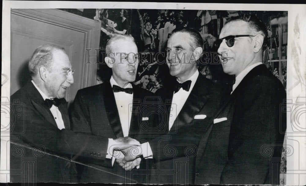 1955 Sen. Theodore Green, Paul Butler, Gov. Averell Harriman-Historic Images