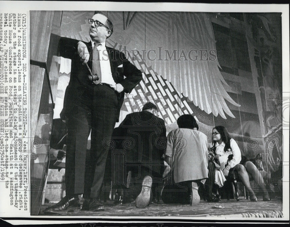 1969 Dr. Jean Mayer, Pres. Nixon's food expert-Historic Images